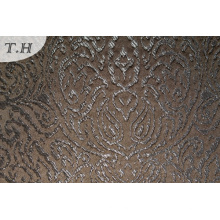 Tissu jacquard de café pour le sofa et les meubles (FTH31968)